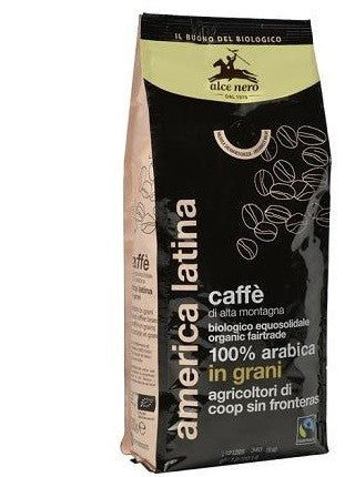 Alce Nero Caffe' In Grani 100% Arabica Bio Fairtrade 500 G