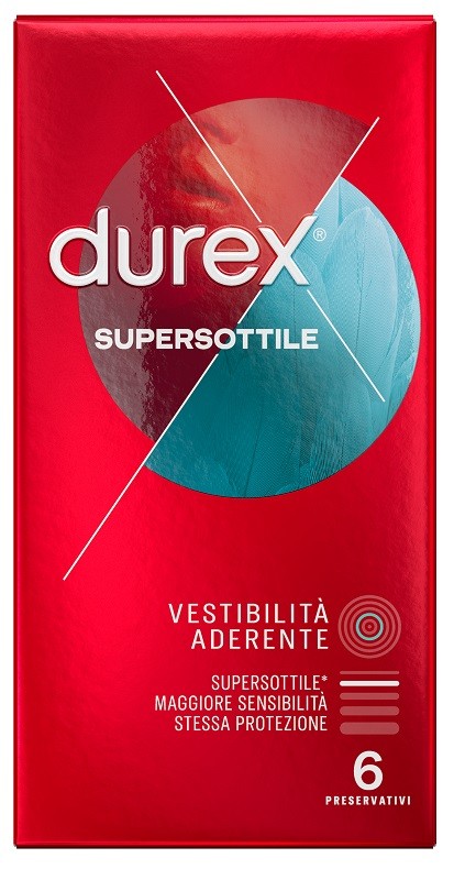 Durex profilattico Supersottile Close Fit 6 Pezzi