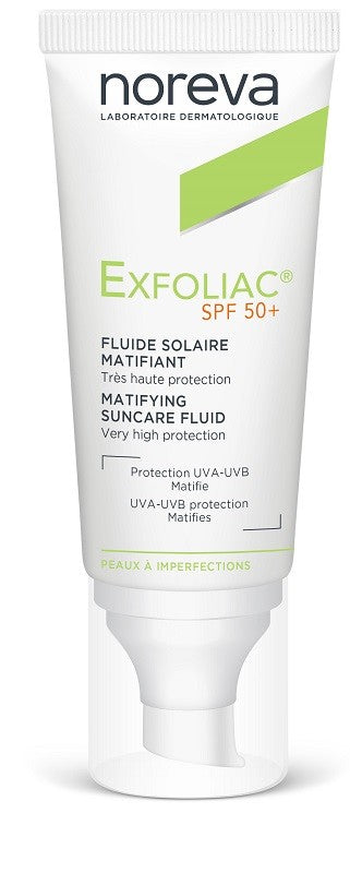 Noreva Italia Exfoliac Fluide Solaire Matifiant Spf50+ 40 Ml