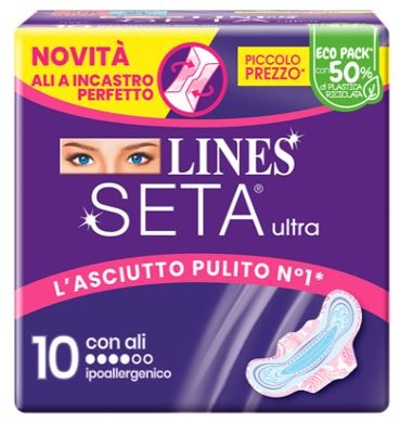 Fater Lines Seta Ultra Assorbenti Ali 10 Pezzi
