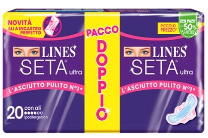 Fater Lines Seta Ultra Assorbenti Ali 20 Pezzi