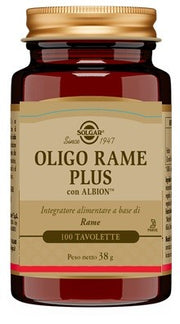 Solgar It. Multinutrient Oligo Rame Plus 100 Compresse