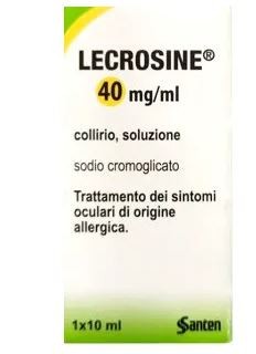 Santen Italy Lecrosine 40 Mg/ml Collirio, Soluzione