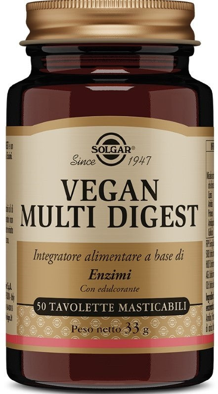 Solgar Vegan Multi Digest 50 Tavolette Masticabili