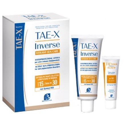 Valetudo Tae x inverse vitiligo suncare protezione solare 50 ml