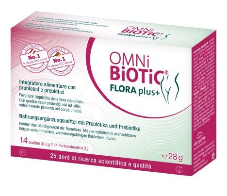 Institut Allergosan Gmbh Omni Biotic Flora Plus+ 14 Bustine Da 2 G