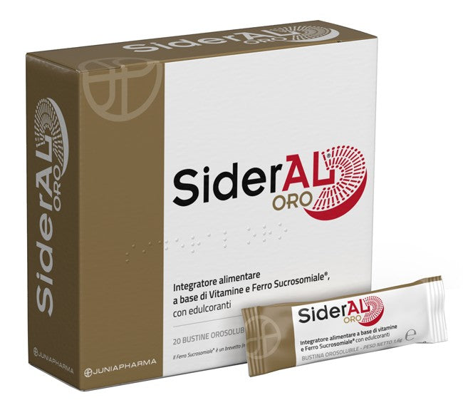 6 Confezioni Sideral Oro 20 Bustine integratore di vitamine e ferro