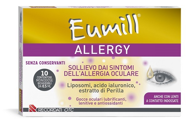 Recordati Eumill Allergy Gocce Oculari 10 Flaconcini Da 0,5 Ml