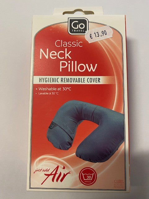 Cuscino da viaggio classico gonfiabile con copertura igienica 1 pezzo