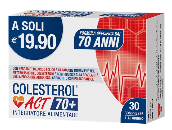 F&f Colesterol Act 70+ 30 Compresse