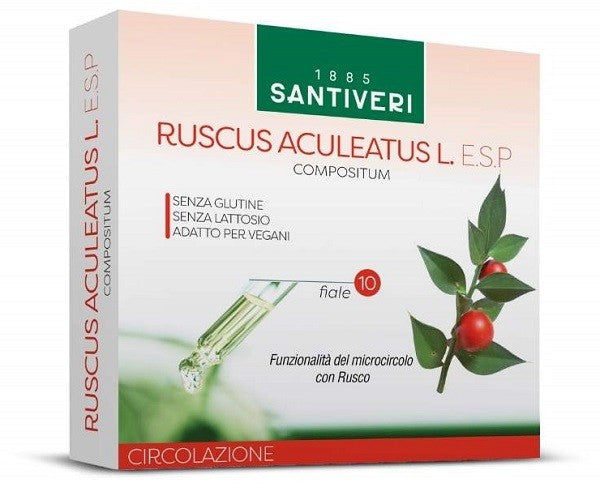 Santiveri Sa Ruscus Aculeatus Esp 10 Fiale Da 10 Ml