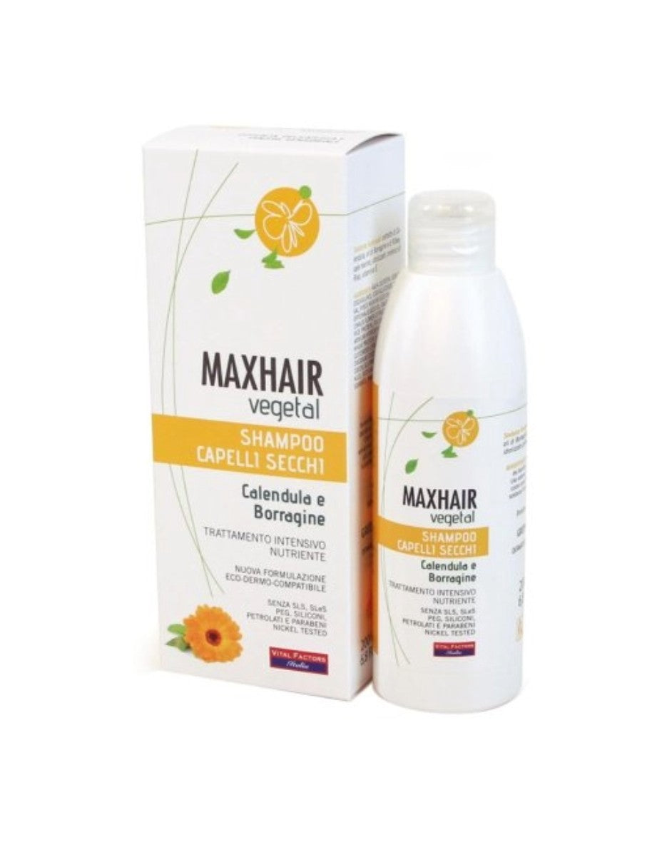Max Hair Vegetal Shampoo Capelli Secchi 200ml