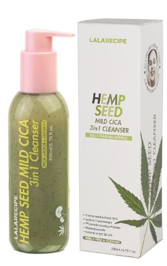 Lalarecipe Hemp Seed Mild Cica 3in1 Cleanser