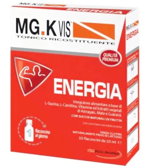 Pool Pharma Mgk Vis Tonico Ricostituente Energia 10 Flaconcini Da 10 Ml