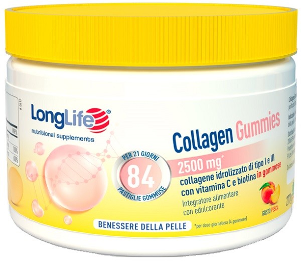 Longlife Collagen Gummies 60 gommose al collagene