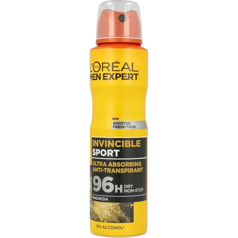 L'Oréal Men expert deodorante spray invincible sport 150 ml