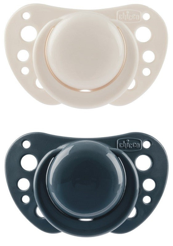 Chicco Succhietti Air Blu Silicone 6-16 Mesi