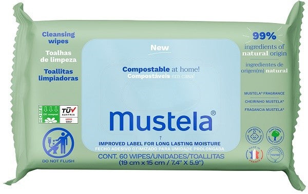 Mustela Salviette Compostabili Profumate