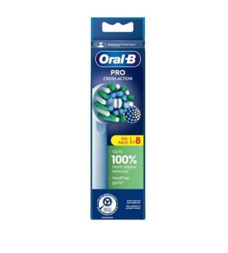 Procter & Gamble Oralb Power Refill Eb50r Crossaction 8 Pezzi