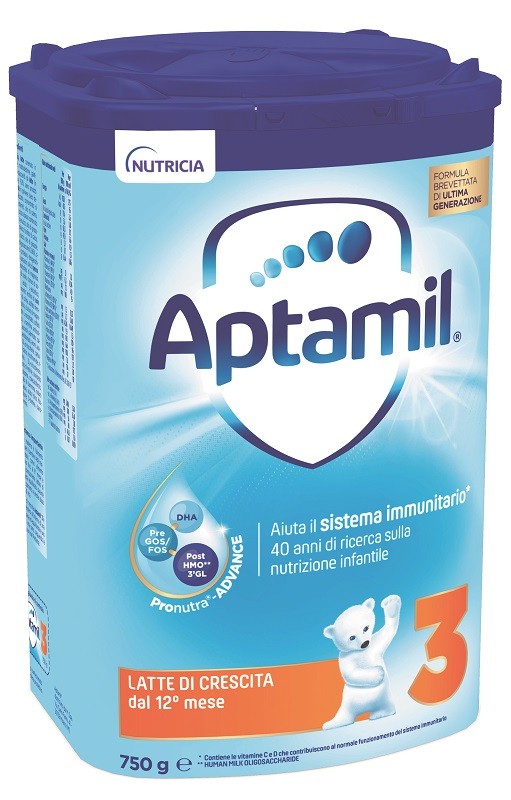 Aptamil 3  latte di crescita con vitamine e minerali 750 g
