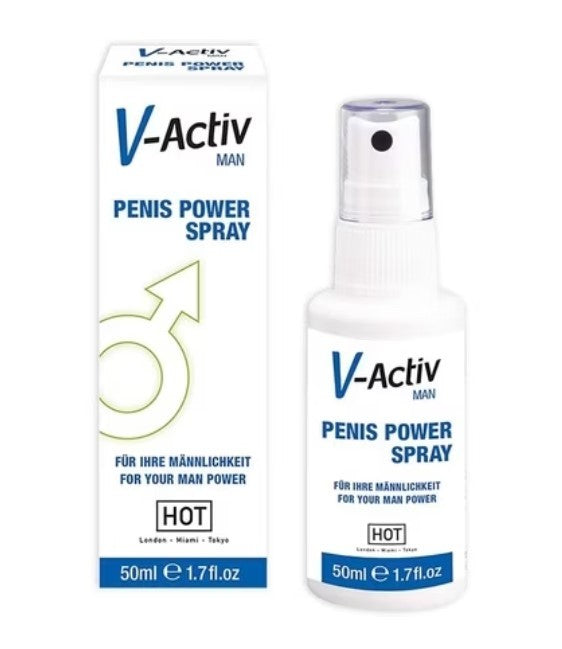 HOT V-Activ Penis Power Spray erezione per uomo 50ml