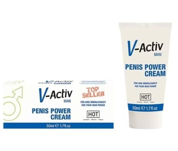 HOT V-Activ Penis Power Cream for Men crema erezione 50ml