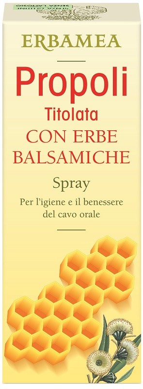 Erbamea Propoli Titolata Spray Erbe Balsamiche 20 Ml