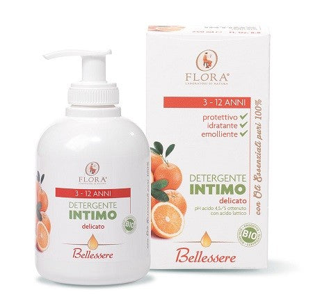 Flora Detergente Intimo 3-12 Anni 250 Ml