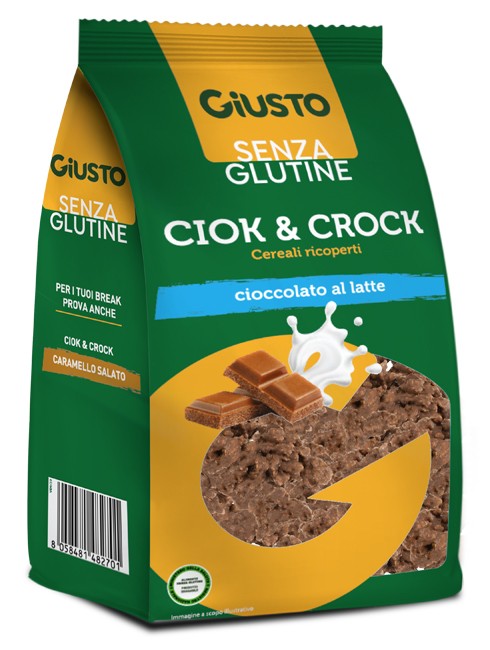 Giusto Senza Glutine Ciok&crock Cereali Cioccolato Al Latte 125 G