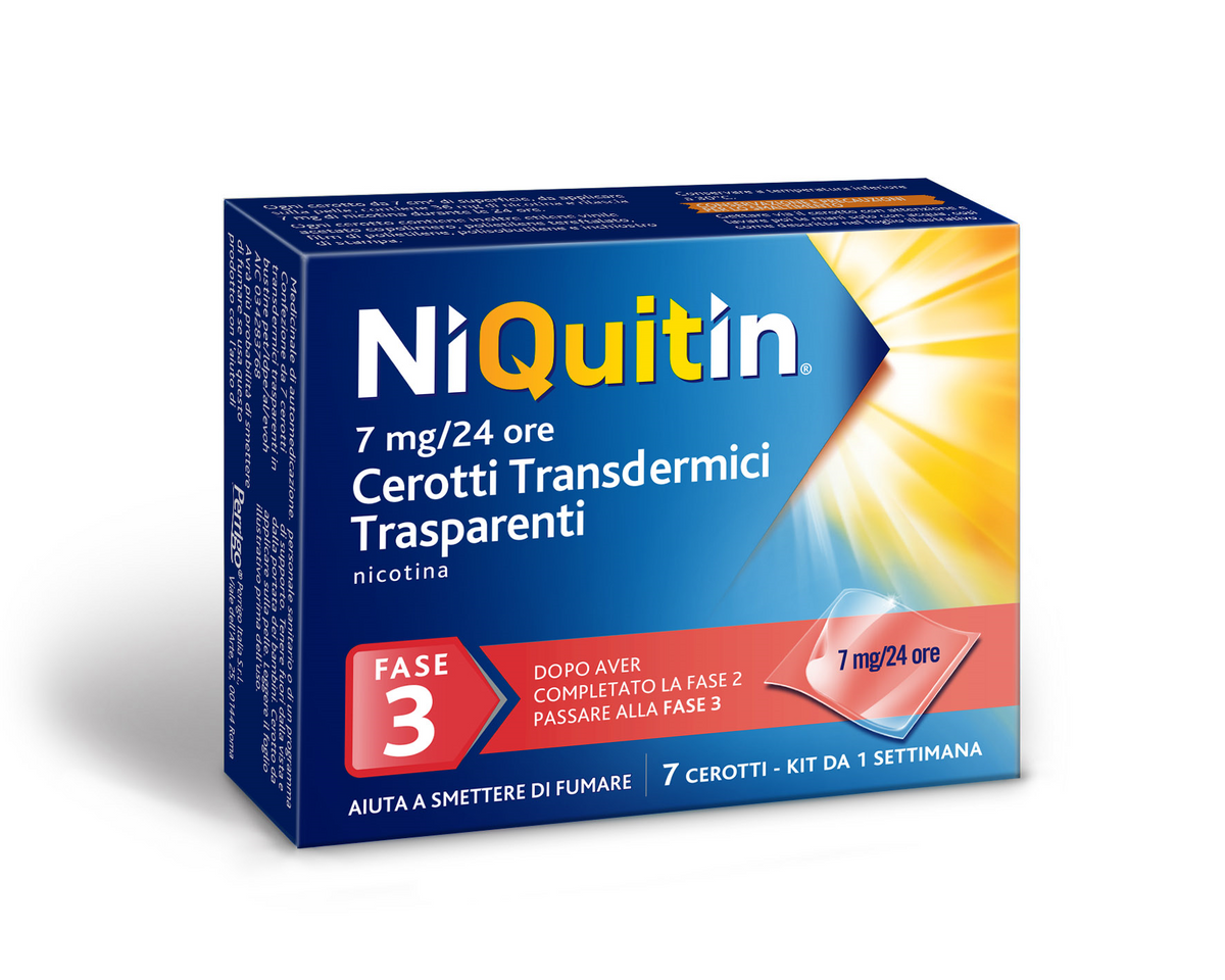 Niquitin 7 Mg 24 Ore 7 Cerotti Transdermici