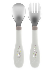 Chicco Posatine Inox 18m+ Grigio