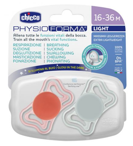 Chicco Light ciuccio 16-36 Mix