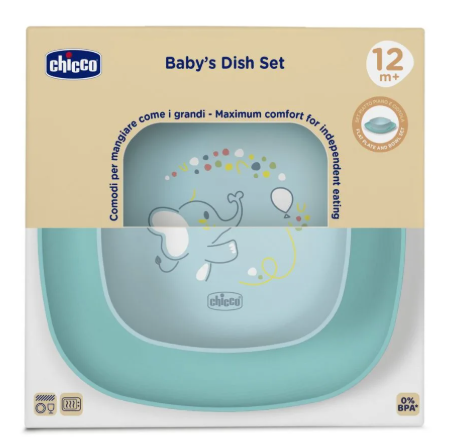 Chicco ciotola piatto piano 12M+