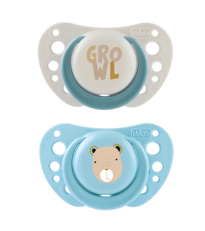 Chicco Succhietti Air Azzurro Silicone 2-6 Mesi
