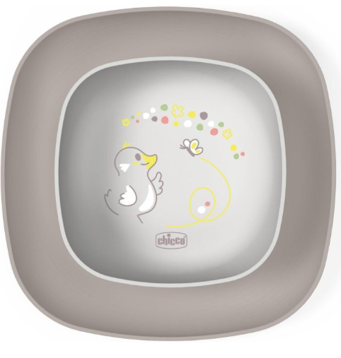 Chicco ciotola e piatto piano grigio