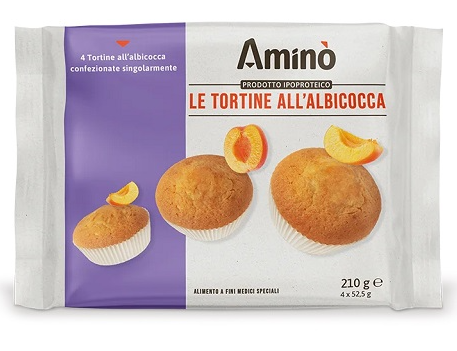Nove Alpi Amino' Le Tortine Albicocca 4 Pezzi Da 52,5 G