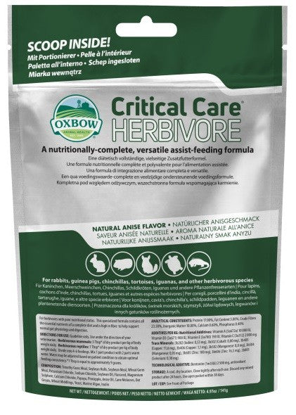 Oxbow Critical care herbivore 141 grammi