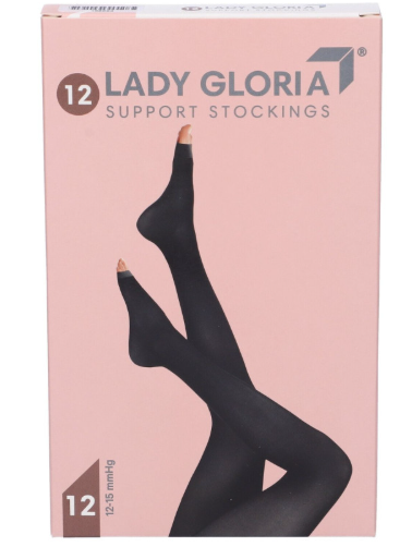 Ladygloria 12 Autoreggente Punta Aperta Daino 3