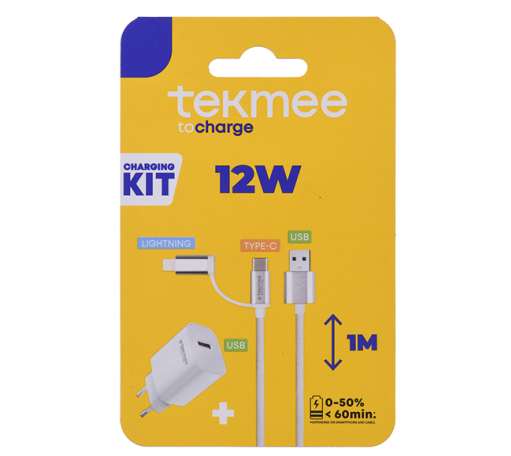 Tekmee set da ricarica 2-in-1 da USB