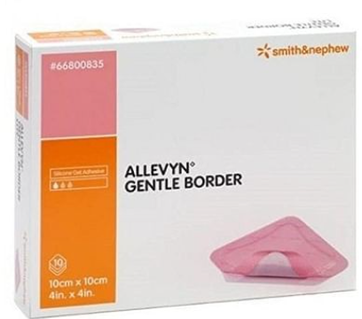 Allevyn Gentle Border 10 Cm X 10 Cm