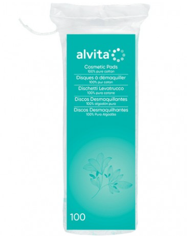 Alvita Dischetti Levatrucco in puro cotone 100% 100 Pezzi