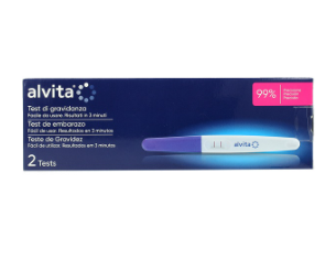 Alvita Test Di Gravidanza monouso semplice da usare 2 Pezzi