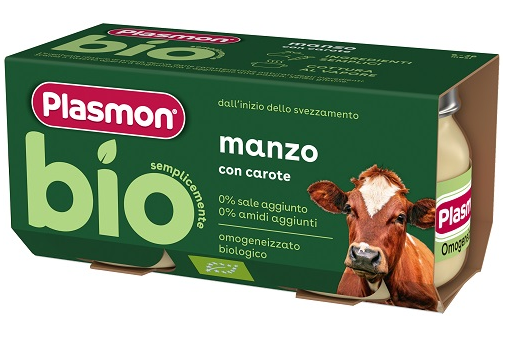Plasmon bio omogeneizzato manzo con carote