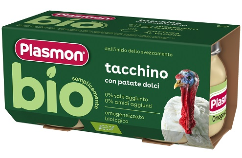 Plasmon bio omogeneizzato tacchino con patate dolci