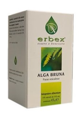 Erbex Alga Bruna integratore alimentare 100 capsule