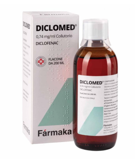 Farmaka Diclomed Collutorio a base di diclofenac 200ml