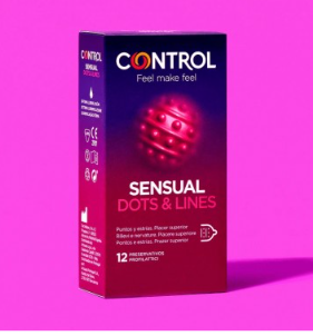 Control sensual preservativi dots & line 12 pezzi