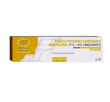 Zolfo E Potassio Carbonato New.Fa.Dem. unguento 30g