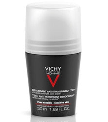 Vichy Homme Deodorante Anti-traspirante Roll-on 72h 50 Ml