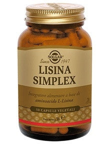 Solgar Lisina Simplex 50 Capsule Vegetali